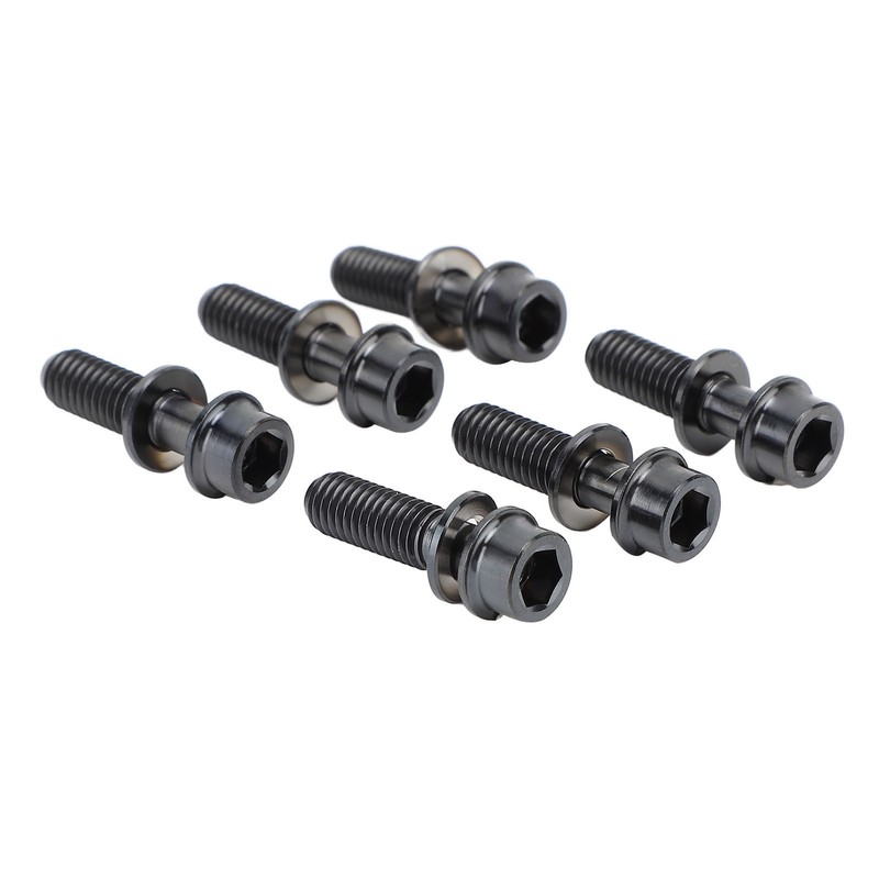 6Pcs Bike Screws Bolts Set Mountain Bicycle Handlebar Stem Ti