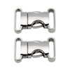 HEALLILY 2pcs Metal Side Release Buckles Adjustable Quick Release Clips
