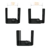 JUBEST Matte Black Floor Guide Wall Mount Sliding Barn Door