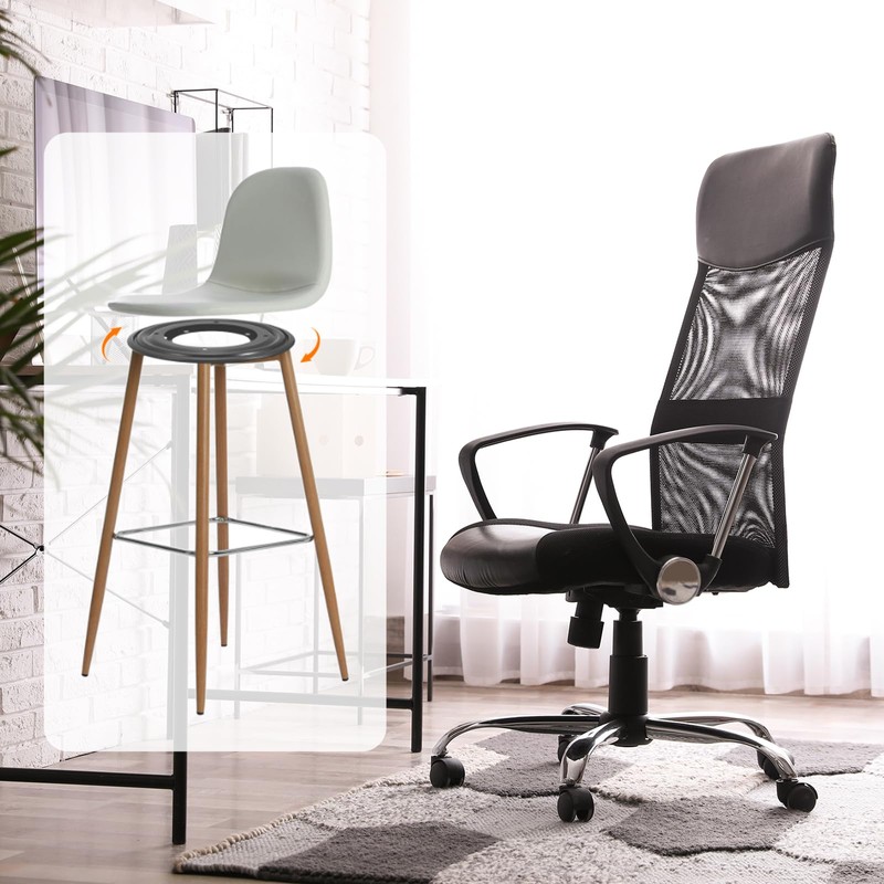 sourcing map 4" Bar Stool Swivel Replacement, 360° Rotation Lazy