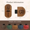 2026 New Magnetic Leather Pen Holder Bookmark, Secure Clip, Premium