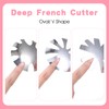 Tucnoeu 3 Pieces French Tip Cutter Nail Manicure Edge Trimmer
