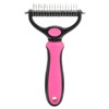 Pet Undercoat Rake Double Sided Knots Removal Grooming Massage Dog