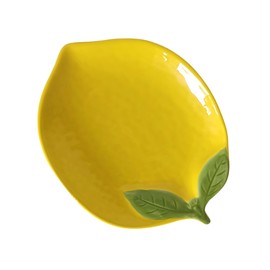 Ceramic Spoon Rest for Stove Top, Cute Spoon Rest for Kitchen Counter, Cooking Spoon Holder for Kitchen Counter, Utensil Rest for Spoon Spatula Ladle or Tong (Yellow Lemon)