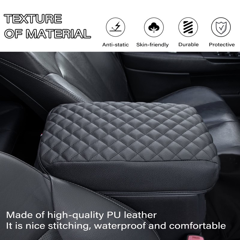 JKCOVER Center Console Armrest Cover Compatible with Toyota 4Runner 2010-2022