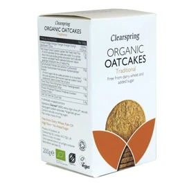 Clearspring | Oatcakes, Traditional, Organic | 12 x 200g