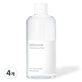 Mixsun Centella asiatica Cleansing Water, 300ml, 4 pcs / 믹순 병풀 클렌징 워터, 300ml, 4개