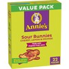 Annie's Sour Bunnies Fruit Flavored Snacks, Cherry, Lemon, and Orange
