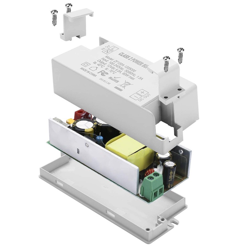 COOLWEST Transformer Driver Power Supply 60W 12V for LED Strip