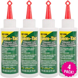 Signature Marketing Gem-Tac Permanent Adhesive 4/Pkg, 4 Pack