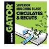 Hustler 72" Cut Gator G3 Mulching Mower Blades 602857, 602857X,