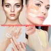 Retractable Flat Liquid Foundation Makeup Brush with Cover, Flat Top