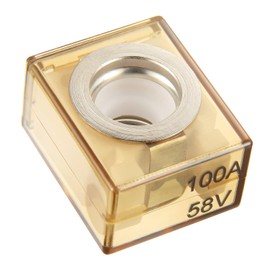 BOJACK Terminal Fuse 100A Marine Rated Battery Fuse (MRBF) 58V DC Max IP66 Waterproof for The Circuit Protection of Automobiles RVs Cranes Ships Charging Piles (100 Amp)