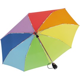 iX-brella Lightweight solid pocket umbrella with automatic open/close mechanism - mid class, rainbow, Automatic pocket umbrella
