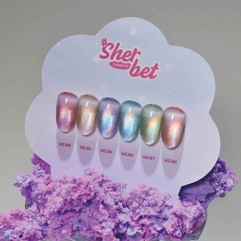 May Your Sherbet 6 Piece Set Hologram Magnetic Gel /