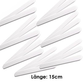 Cosmetic Tool Plastic White Kosmetex, for Application and Removal of Creams from Cans, 15 cm, , ,