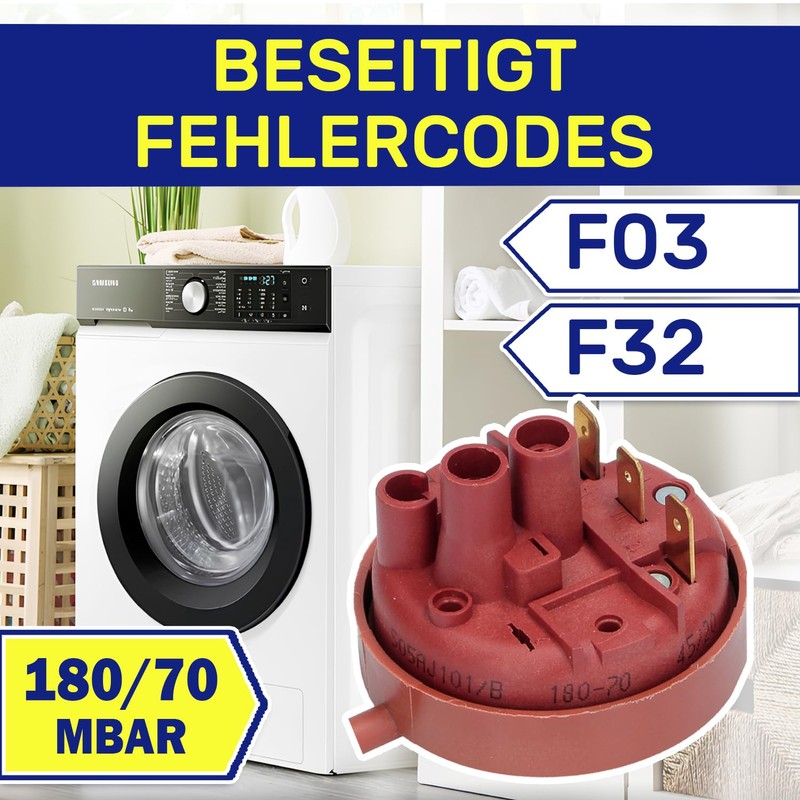 Pressure Switch Level 1 for Washing Machine with Pressure Range