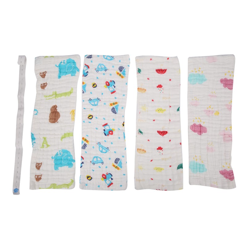 4Pcs Thick Baby Reusable Diaper Cartoon Animal Infant Plush Washcloth