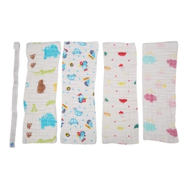 4Pcs Thick Baby Reusable Diaper Cartoon Animal Infant Plush Washcloth Soft ComfortableDiaper