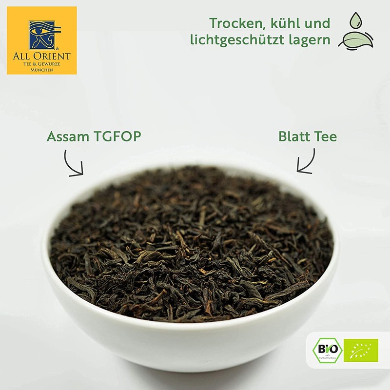 3 x 100 g Organic Assam, FTGFOP, Leaf Tea