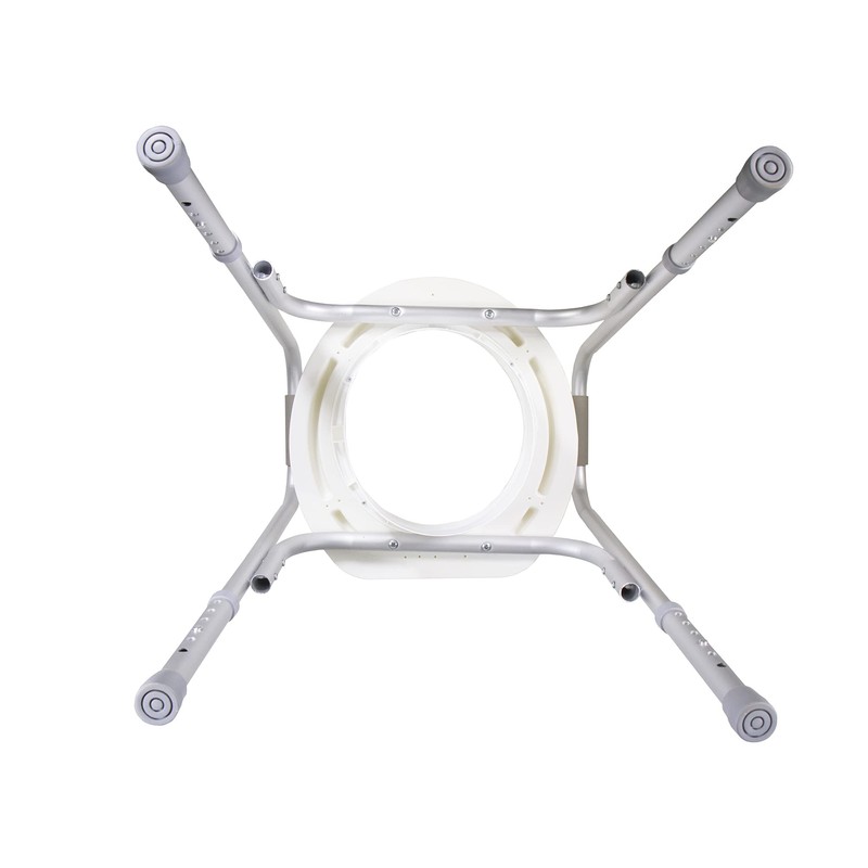 PCP Raised Toilet Seat and Safety Frame, Pre-Assembled Tool Free,