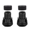 SNUTUYA PVC Garden Hose Bulkhead Fitting With Plug, 1/2" Female