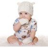 DRESHOW Unisex Baby Beanie Cap, Cute Bear Beanie with Earflaps