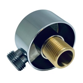 VoKs Wall Connection Elbow Chrome Round Brass Universal Shower Connection Elbow 1/2 Inch Hose Connection Bathroom Wall Connection Shower for Hand Shower