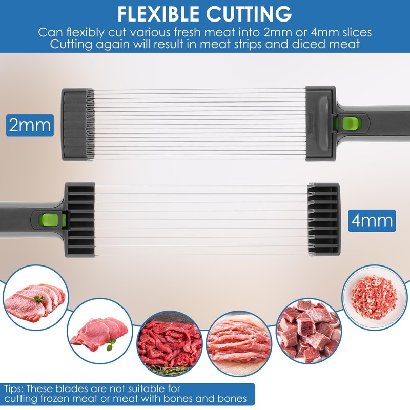 Fresh Meat Slicer - Stainless Steel Manual Fresh Meat Cutter