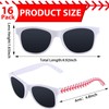 CHUNNIN CHUNNIN 16 Pack Baseball Sunglasses Red White Sunglasses Bulk