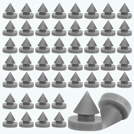 50 Pcs Rubber Door Silencers, Premium Metal Door Anti Collision Silencer Hinge Outlet Door Silencer, Heavy Duty Rubber 1/2 Inch Diameter Door Slam Silencer for Metal Door Metal Frame