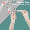 Popular Wide Jaw Opening Toenail Clippers with Catcher & 360°Rotary