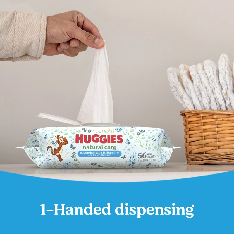 Huggies Natural Care Baby Wipes 1088 Ct Cucumber Green Tea