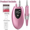 Unbranded Nail Drill Machine 45000RPM Rechargeable Electric Portable Manicure Pedicure