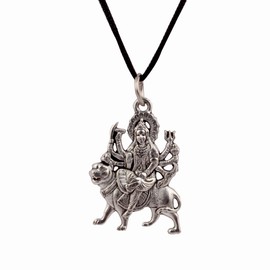Rudra Empire Maa Durga Devi Religious Goddess Pendant for Men Women, Free Size, Brass, No Gemstone