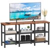 Furologee TV Stand, Small TV Console Table with 3-Tier Storage
