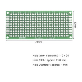10 x PCB Board 3 x 7 cm Electronic Training Model Building Stand Components Raspberry Circuit Board