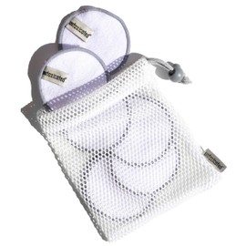 Untoxicated Cleansing Pads - Double-Layered Reusable Bamboo Terry Rounds - Makeup Removal & Skincare for Sensitive Skin - Ultra-Soft & Durable - Includes Washable Storage Bag - 10CT