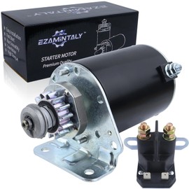 Ezamintaly Starter Motor 14 Teeth & Solenoid Relay for John Deere Tractor LA100 LA105 LA110 LA115 LA125 Z225 L100 L105 L107, LG693551 SE501848 Mia13018