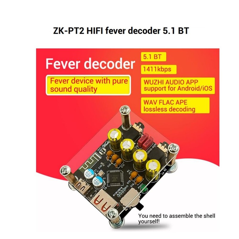 RETROGOO -PT2 HiFi 5.1 Bluetooth USB Decoder Board Player Lossless