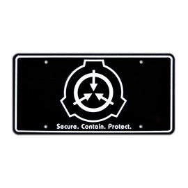 Secure Contain Protect | SCP Foundation | Metal Stamped License Plate
