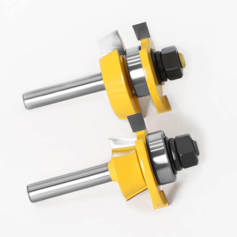 ASNOMY 2Pcs Shaker Rail and Stile Router Bits for Cabinet
