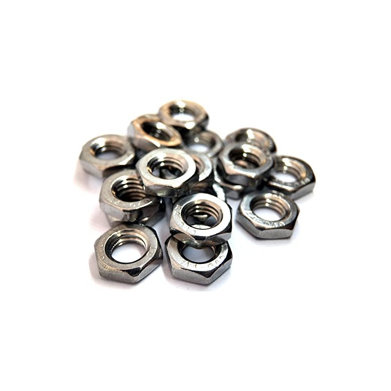 M8 Thin Nut DIN439, A4 (316) Stainless Steel (Pack of