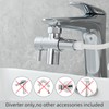 Tecmolog Brass Sink Valve Diverter Faucet Splitter for Kitchen or