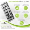 Ecozoi Stainless Steel Metal Ice Cube Trays With Easy Release