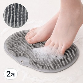 Arvlab anti-slip foot brush foot washing mat, 2 pieces, 1 piece / 아르브랩 미끄럼방지 풋브러쉬 발세척 매트, 2개, 1개입