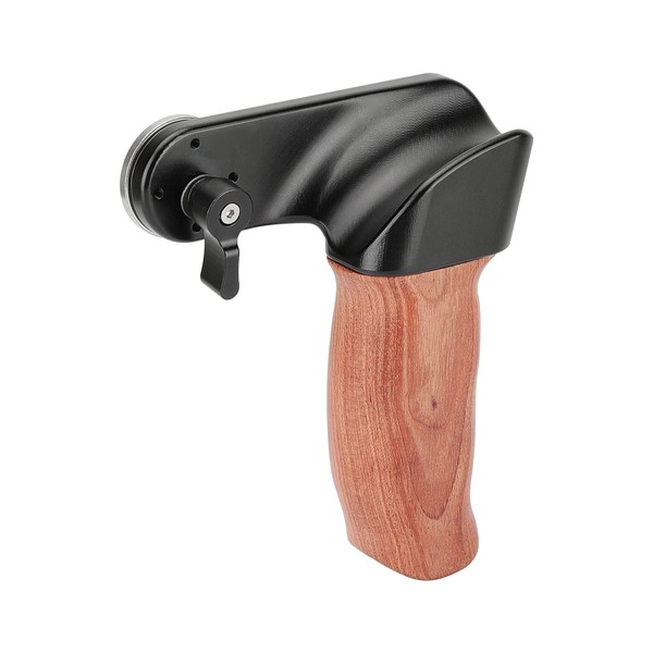 CAMVATE Ergonomic Wooden Handle with Rosette M6 Thread Screw Connection