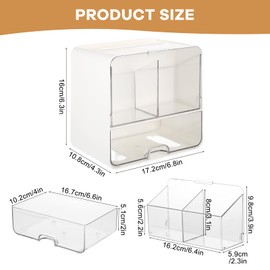 Wensdr Tampon Holder for Bathroom Decor, Feminine Product Organizer with Drawer and Lid, Wall Mounted Tampon and Pad Holder for Bathroom, Shark Week Bathroom Organizer - No Drilling Installation