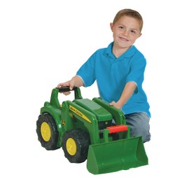 John Deere Big Scoop Sandbox Dump Truck Toy with Loader - Toddler Outdoor Toys - Oversized Dump Truck Sandbox Toys - Kids Toys Ages 3 Years and Up , 21"