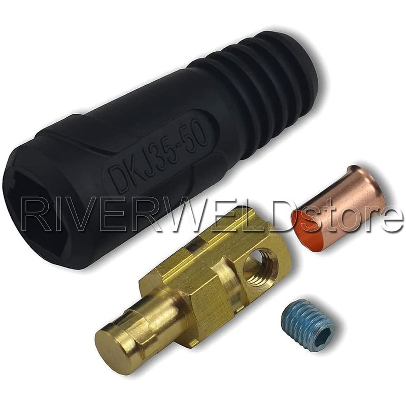 RIVERWELD TIG Welding Cable Panel Connector Socket Kit DKJ35-50 &